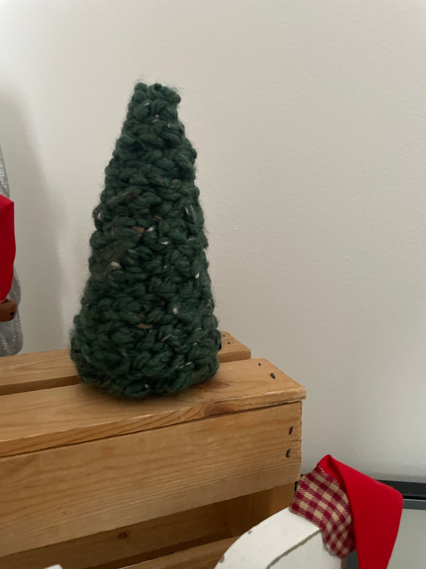 Handmade Crochet Christmas Tree – Forest Green (19)