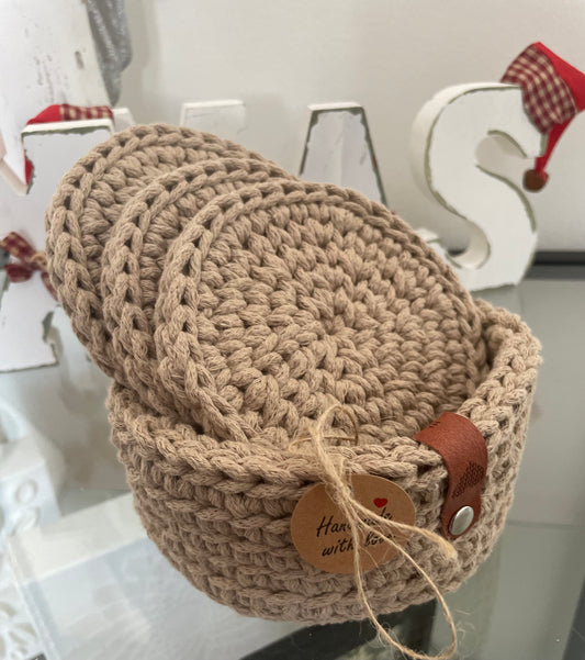 Handmade Crochet Cotton Coasters