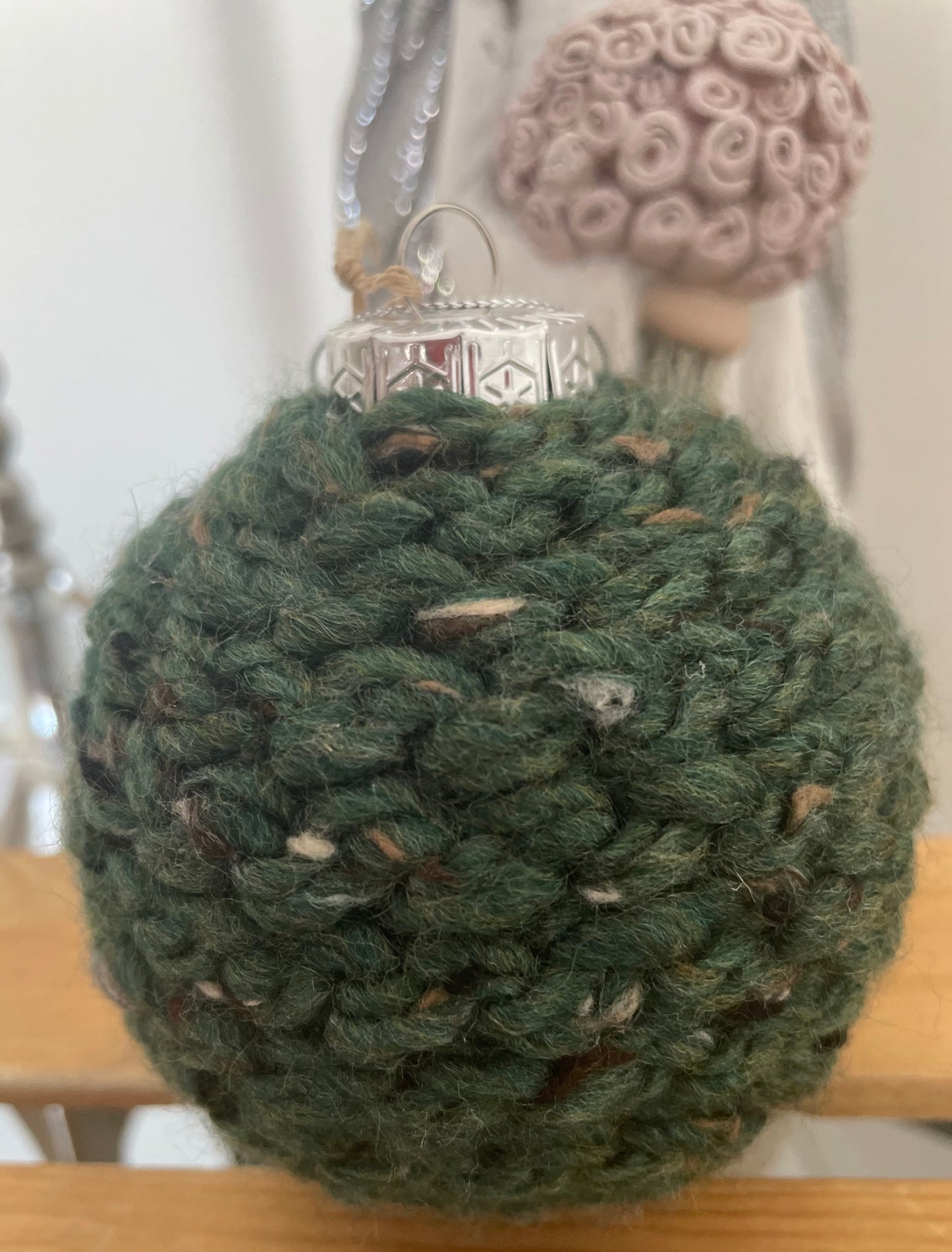 Handmade Crochet Christmas Baubles – Various Colours