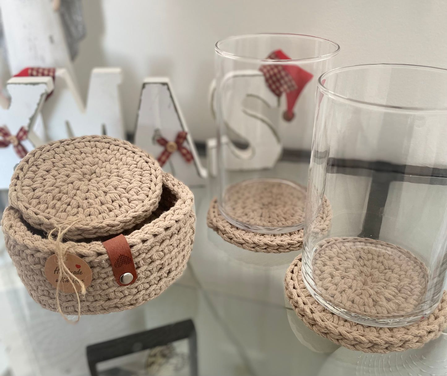 Handmade Crochet Cotton Coasters