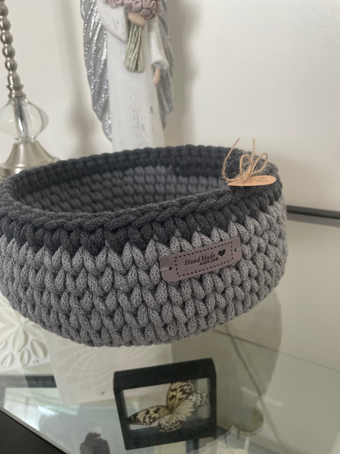 Handmade Cotton Rope Basket – 10.5 cm