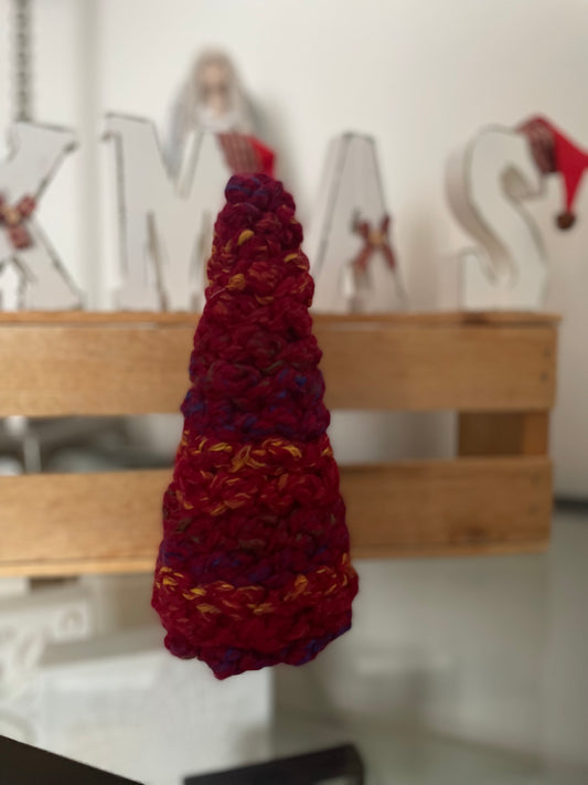 Handmade Crochet Christmas Tree – Red Multicolor (20)